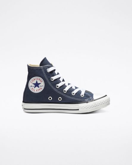 Tenis Converse Chuck Taylor All Star Classicos Cano Alto Menino Azul Marinho | PT S00748T